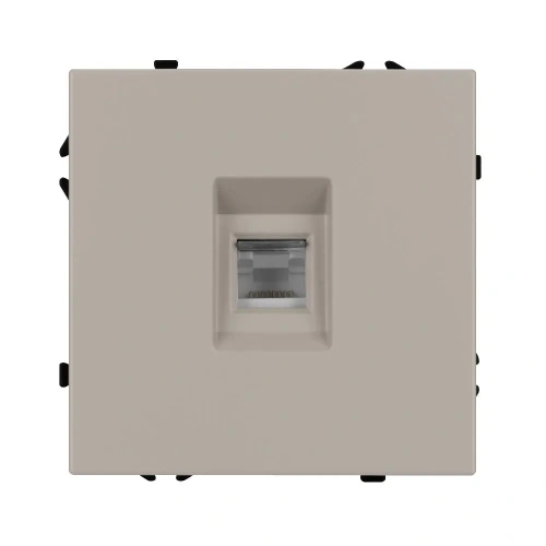 ARL NOBE Розетка телефонная софт-тач кашемир SCT-MTL1-SFPL-CA (RJ-11, 4C) (Arlight, -)