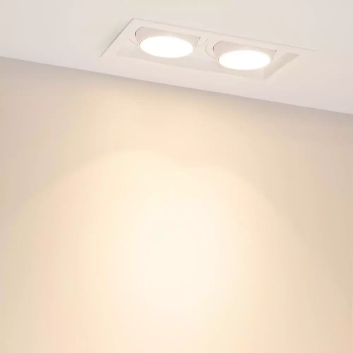 Светильник MS-VORTEX-BUILT-S250x140-2x30W Warm3000 (WH-WH, 17 deg, 230V) (Arlight, IP20 Металл, 5 лет)