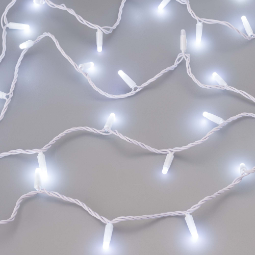 Светодиодная гирлянда ARD-STRING-CLASSIC-10000-WHITE-100LED-MILK-FLASH White (230V, 7W) (Ardecoled, IP65)