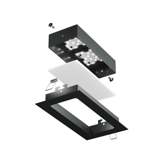 Встраиваемый Tetris In 100x200 20Вт 5000К 90Ra Опал Черный