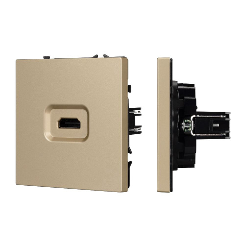ARL NOBE Розетка HDMI софт-тач золотой песок SCT-MHD1-SFPL-GD (Arlight, -)
