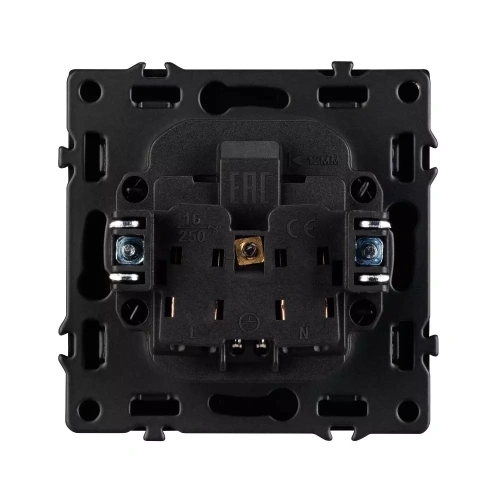 Механизм электрической розетки SCT-NOBE-MEU1-SFPL-GR (230V, 16A) (Arlight, Серый базальт)