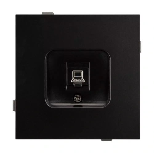 Механизм компьютерной розетки SCT-TENDO-MPC1-PL-BK (RJ-45, CAT6) (Arlight, Черный)