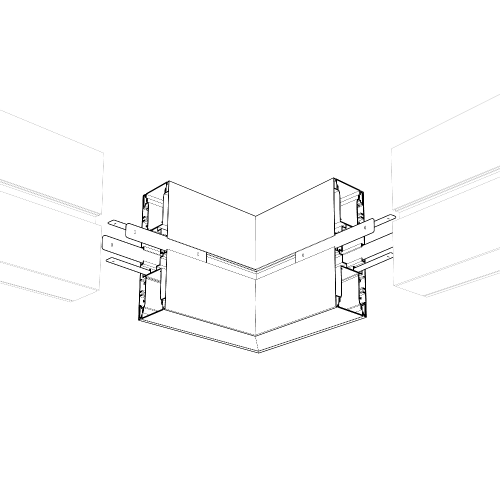 Угол S2-WALL-X2-H128-L90W внешний (Arlight, Металл)