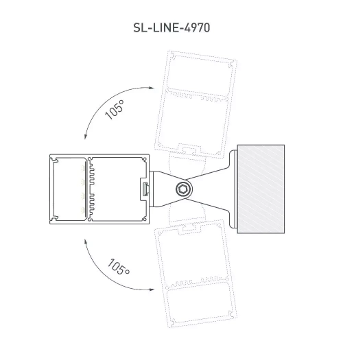 Профиль SL-LINE-4970-2500 ANOD (Arlight, Алюминий)