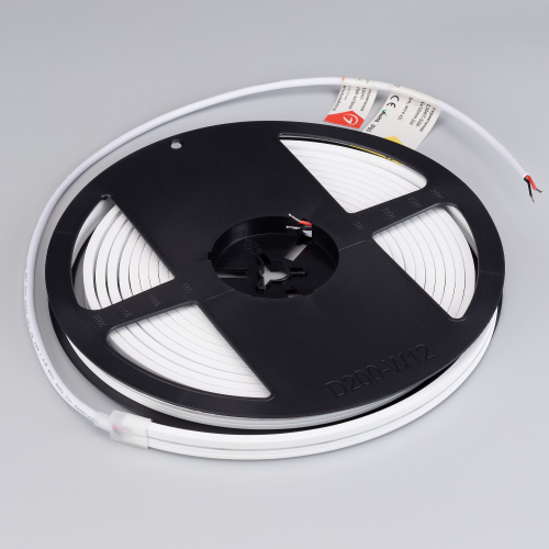 Лента герметичная MOONLIGHT-SIDE-A168-4x10mm 24V Warm2700 (7.2 W/m, IP65, 5m, wire x2) (Arlight, Вывод прямой, 3 года)