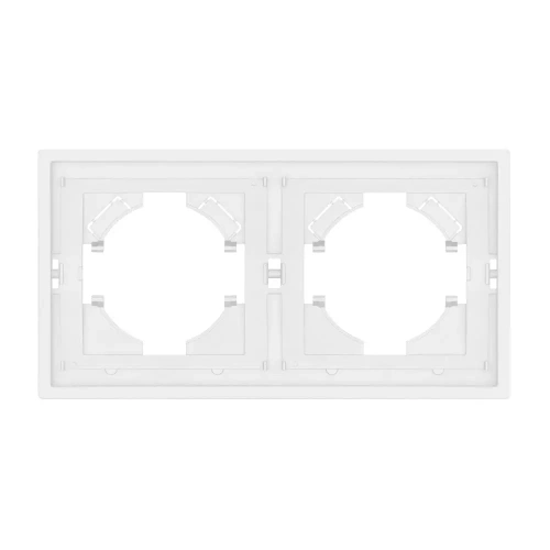 Рамка пластиковая FRM-TENDO-SFPL-2-WH (Arlight, Матовый белый)