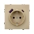 ARL NOBE Розетка зк со шторками с USB тип А+С софт-тач золотой песок SCT-MUAC-SFPL-GD (250V, 16A) (Arlight, -)