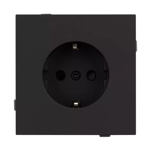 Механизм электрической розетки SCT-TENDO-MEU1-SFPL-BK (230V, 16A) (Arlight, Матовый черный)