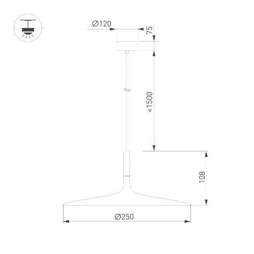 Светильник SP-FIORE-R250-8W Warm3000 (WH, 120 deg, 230V) (Arlight, IP20 Металл, 3 года)