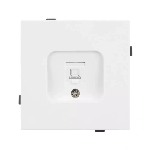 Механизм компьютерной розетки SCT-TENDO-MPC1-PL-WH (RJ-45, CAT6) (Arlight, Белый)