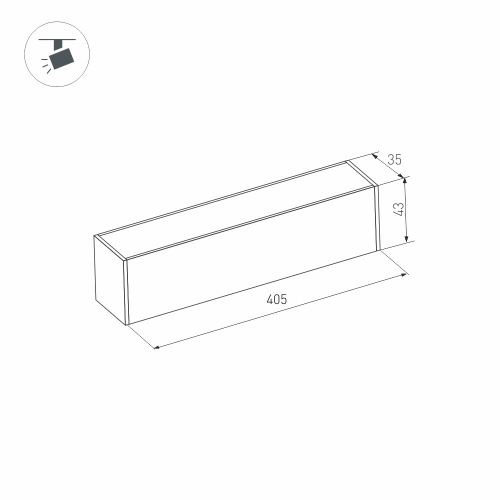 Светильник MAG-FLAT-45-L405-12W Day4000 (WH, 100 deg, 24V, DALI) (Arlight, IP20 Металл, 3 года)