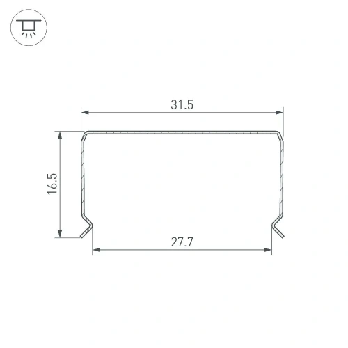Профиль гибкий WPH-FLEX-3020-1000 (Arlight, Сталь)
