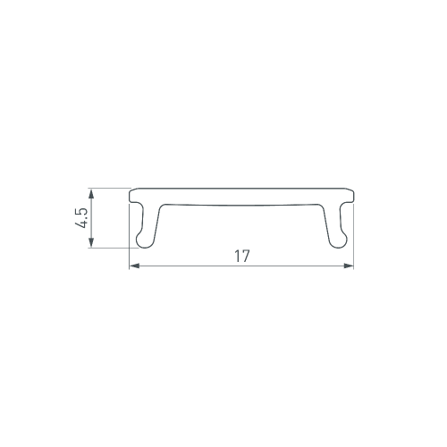 Экран СEIL-S14-SHADOW-2000 FLAT OPAL (Arlight, Пластик)