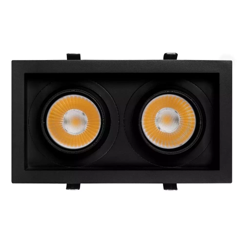 Светильник MS-VORTEX-BUILT-S250x140-2x30W Warm3000 (BK-BK, 17 deg, 230V) (Arlight, IP20 Металл, 5 лет)