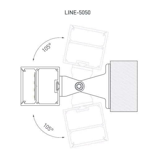 Профиль с экраном SL-LINE-5050-2500 WHITE+OPAL (Arlight, Алюминий)