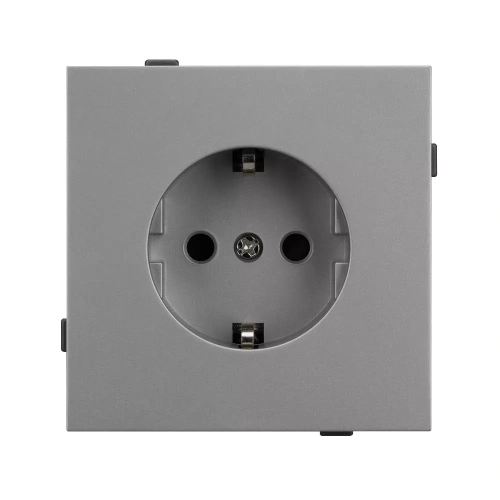 Механизм электрической розетки SCT-TENDO-MEU1-PL-GR (230V, 16A) (Arlight, Графитовый)