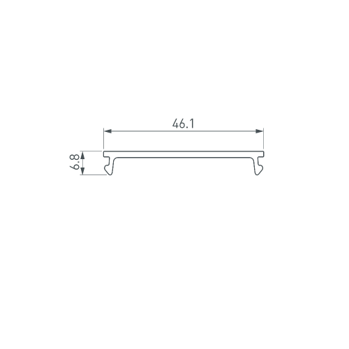 Экран SL-LINIA45-FANTOM-2000 Frost (Arlight, Пластик)