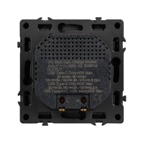 ARL NOBE USB Розетка тип A+C софт-тач серый базальт SCT-MUAC-SFPL-FC-GR (65W, QC3) (Arlight, -)
