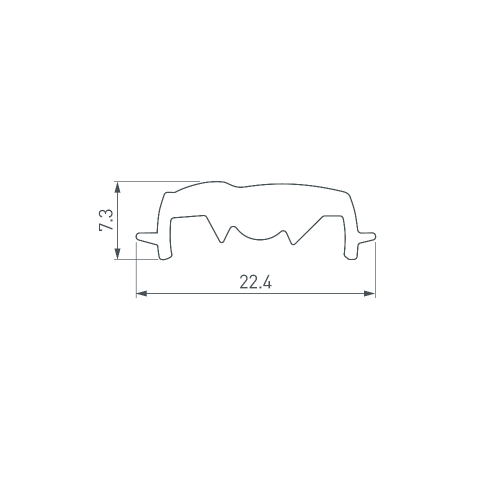 Экран асимметричный SL-LINE-W20-2500 (Arlight, Пластик)