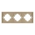 Рамка пластиковая FRM-TENDO-SFPL-3-GD (Arlight, Матовый песочный) Рамка пластиковая FRM-TENDO-SFPL-3-GD (Arlight, Матовый песочный)
