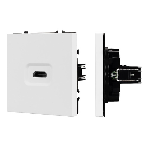 Механизм HDMI розетки SCT-NOBE-MHD1-SFPL-WH (Arlight, Белый кварц)