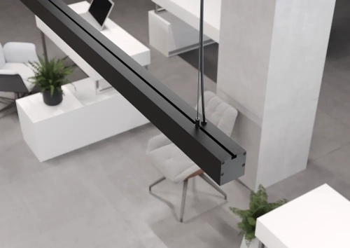 Line Alum Standart 980x50x50 20Вт 4000К Опал Черный