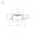 Профиль LINE-2308-F-2000 ANOD BROWN DEEP (Arlight, Алюминий)