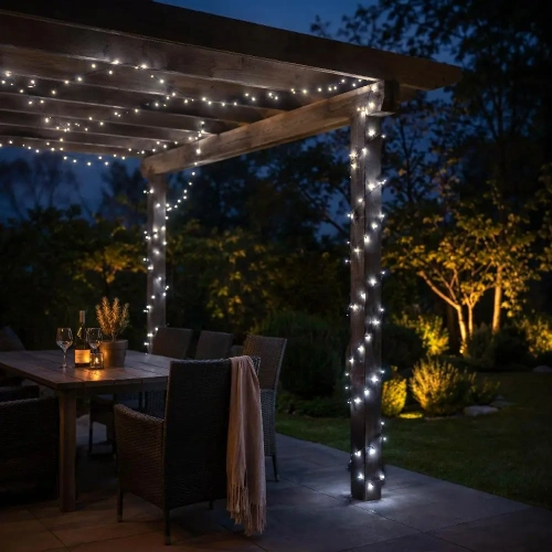 Светодиодная гирлянда Нить Смарт ARD-MOOD-CLASSIC-20000-BLACK-200LED White (230V, 4.7W, Tuya Wi-Fi) (Ardecoled, IP65)
