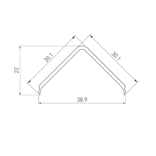 Экран матовый KLUS-P45-2000 Square OPAL (Arlight, Пластик)