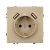 Механизм розетки с USB зарядкой SCT-NOBE-MUAA-SFPL-GD (230V, 16A) (Arlight, Золотой песок)