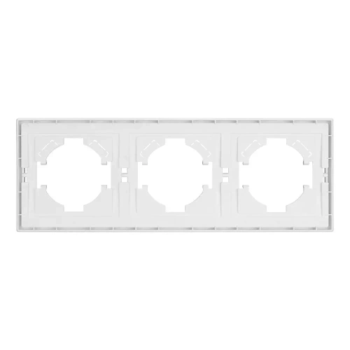 Рамка пластиковая FRM-TENDO-SFPL-3-WH (Arlight, Матовый белый)