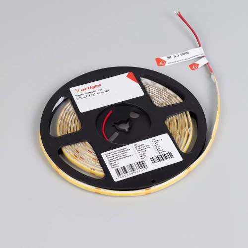Лента герметичная COB-SE-X320-8mm 24V Warm3000 (8 W/m, IP65, 5m) (Arlight, -)