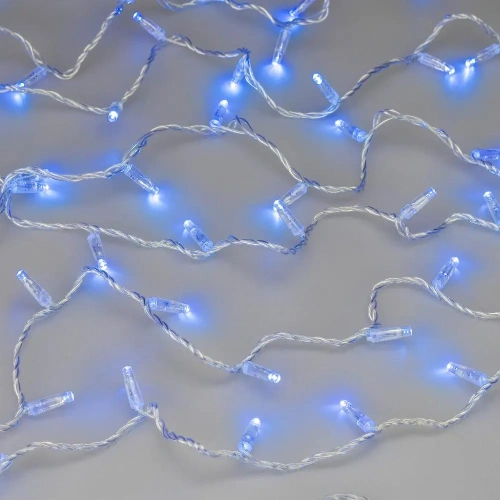 Светодиодная гирлянда ARD-STRING-CLASSIC-10000-CLEAR-100LED-STD BLUE (230V, 7W) (Ardecoled, IP65, 1 год)