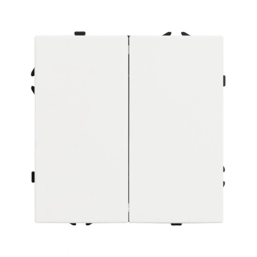ARL NOBE Выключатель 2 кл софт-тач белый кварц SWT-MK02-SFPL-WH (250V, 10A) (Arlight, -)