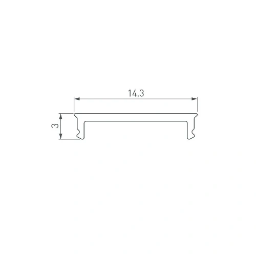 Экран SL-SLIM15-H10-W14-10000 OPAL (Arlight, Пластик)