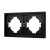 Рамка пластиковая FRM-TENDO-PL-2-BK (Arlight, Черный) Рамка пластиковая FRM-TENDO-PL-2-BK (Arlight, Черный)
