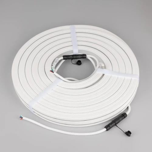 Лента герметичная MOONLIGHT-PRO-TOP-X336-20x20mm 24V RGBW-Day (12 W/m, IP67, 10m, wire x2) (Arlight, Вывод боковой, 5 лет)