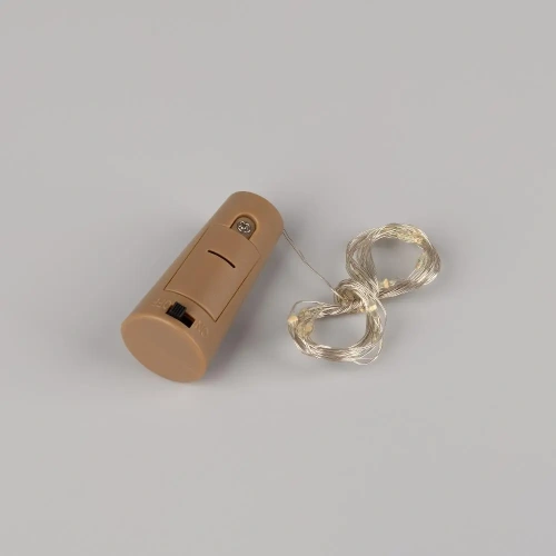 Светодиодная гирлянда ARD-DEW-HOME-2000-CLEAR-20LED-STD Red (1.5V, Battery Pack, Cork) (Ardecoled, IP20)