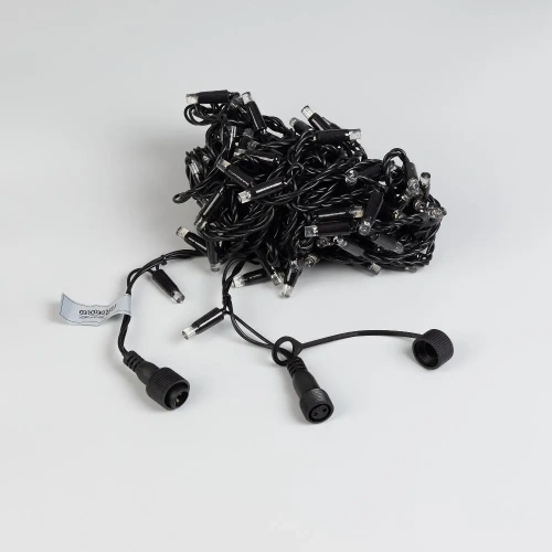 Светодиодная гирлянда ARD-STRING-CLASSIC-10000-BLACK-100LED-FLASH WHITE (230V, 7W) (Ardecoled, IP65, 1 год)