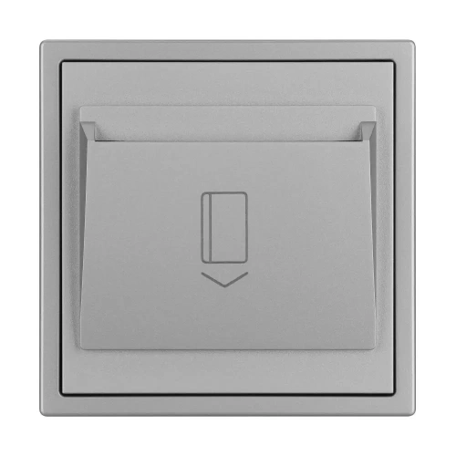 ARL NOBE Выключатель карточный магнитный софт-тач никель SWT-CRD-SFPL-IS (250V, 25A) (Arlight, -)
