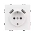 Механизм розетки с USB зарядкой SCT-NOBE-MUAA-SFPL-WH (230V, 16A) (Arlight, Белый кварц)
