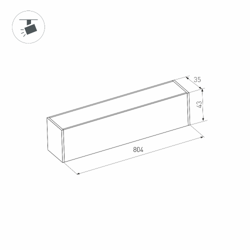 Светильник MAG-FLAT-45-L805-24W Warm3000 (WH, 100 deg, 24V) (Arlight, IP20 Металл, 3 года)