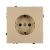 Механизм электрической розетки SCT-NOBE-MEU1-SFPL-GD (230V, 16A) (Arlight, Золотой песок)