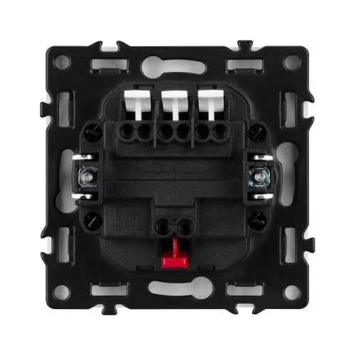 Механизм выключателя трехклавишный непроходной SWT-NOBE-MK03-SFPL-WH (230V, 10A) (Arlight, Белый кварц)