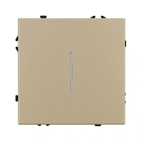ARL NOBE Выключатель 1 кл подсветка софт-тач золотой песок SWT-MK01-SFPL-L-GD (250V, 10A) (Arlight, -)