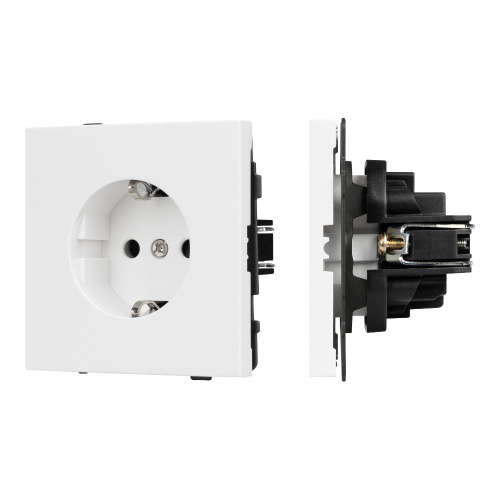 Механизм электрической розетки SCT-TENDO-MEU1-PL-WH (230V, 16A) (Arlight, Белый)