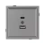 Механизм USB розетки SCT-TENDO-MUAC-PL-GR (5V, 3A, QC3) (Arlight, Графитовый)