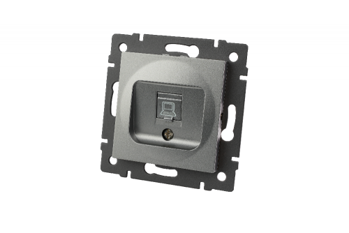 Механизм компьютерной розетки SCT-MPC1-PL-GR-V (RJ-45, CAT6) (Arlight, -)