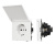 Механизм розетки влагозащищённый SCT-TENDO-MCP-SFPL-WH (230V, 16A) (Arlight, Матовый белый)